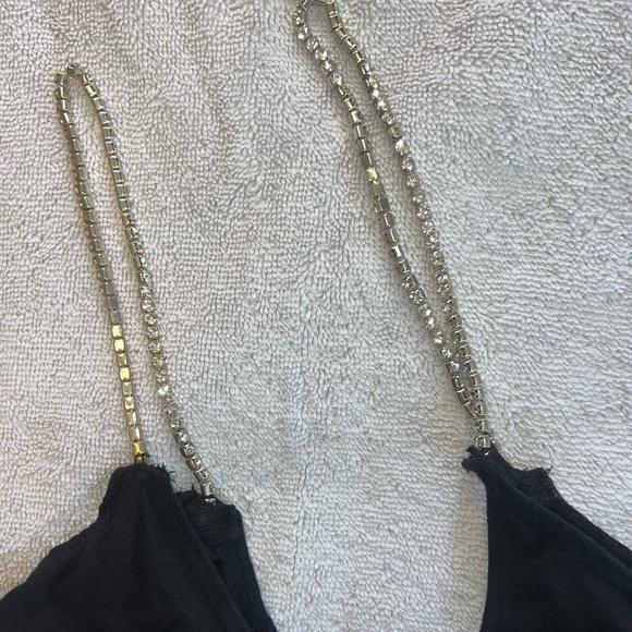 LF brand dodgers super cropped diamond tee ONE SIZE * - Picture 3 of 5